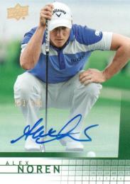 2014 UPPER DECK SP Game Used Golf  Alex Noren Autograph 043/100