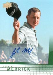 2014 UPPER DECK SP Game Used Golf  John Merrick Autograph 26/65