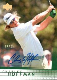 2012 UPPER DECK SP Game Used Golf  Charley Hoffman Autograph 04/25