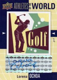 2011 UPPER DECK World of Sports  Lorena Ochoa Autograph