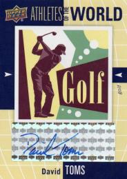 2011 UPPER DECK World of Sports  David Toms Autograph