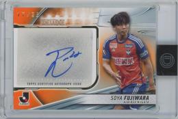 2024 Topps Jリーグ DELUXE 藤原奏哉 (アルビレックス新潟) J LEAGUE DELUXE AUTOGRAPHS Orangeパラレル版 【17/25】