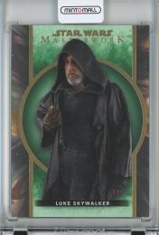 2022 Topps Star Wars Masterwork  Luke Skywalker Base/Green/#27 90/99