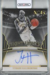 2023-24 Panini Noir Tyrese Haliburton Night Lights Autographs #3 【45/49】 Indiana Pacers