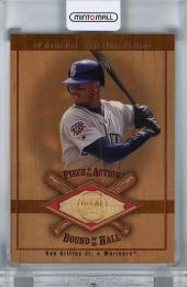 2001 Upper Deck SP Game Bat Milestone  Ken Griffey Jr. Piece of Action Bound for the Hall #BKGM