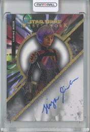 2022 Topps Star Wars Masterwork  Tiya Sircar as Sabine Wren Autographs/Canvas Parallels 4/25