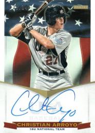 2012 PANINI USA Baseball  Christian Arroyo Autograph 138/349