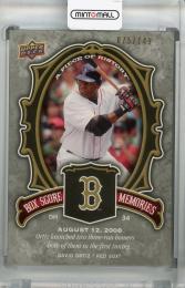2009 Upper Deck A Piece of History Boston Red Sox David Ortiz Box Score Memories Black (パラレル版) 075/149
