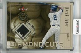 2001 Fleer Authority New York Yankees Derek Jeter Diamond Cuts Memorabilia Shoe