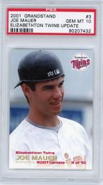 2001 Grandstand Minnesota Twins Joe Mauer Elizabethton Twins Update (PSA10)