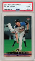 2016 BBM 1st バージョン 大谷翔平 #29【PSA8】《Near MINT-MINT》北海道日本ハムファイターズ