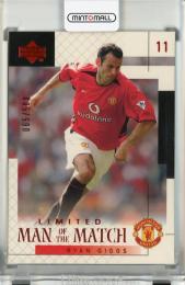 2002 Upper Deck Manchester United Ryan Giggs Man of the Match Red #37【065/500】