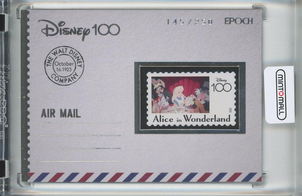 世界に10枚！エポック Disney100 アリス メモラビリアスタンプカード