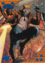 2017 Upper Deck Marvel Premier  Star-Lord Base Blue Foilパラレル版 36/50