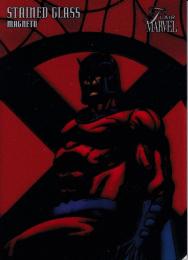 2019 Flair Marvel  Magneto Stained Glass Base