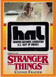 2018 Topps Stranger Things Season 1  Connie Frazier Commemorative Patch Hawkins National Laboratory Orangeパラレル版 49/99