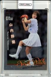 2019 BBM 2ndバージョン   山内鈴蘭 始球式カード 銀紙版 016/200
