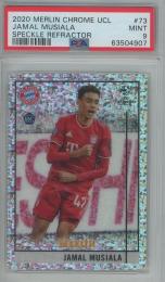 2020-21 Merlin UEFA Champions League Jamal Musiala Speckle Refractors #73 RC【003/150】【PSA9】 FC Bayern Munchen