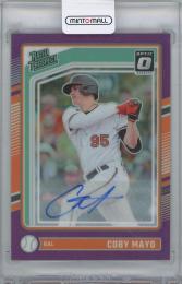 2024 DONRUSS Optic Rated Prospects Signatures Purple #144  / COBY MAYO(Baltimore Orioles) 【31/49】