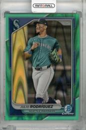 2024 Topps Bowman Chrome Julio Rodríguez Aqua RayWave Refractor #95【139/199】 Seattle Mariners