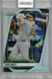 2025 Panini Prizm Nick Kurtz Silver Prizms #213 RC Oakland A's