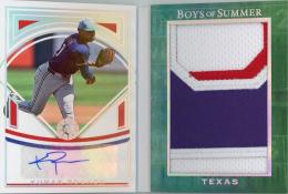 2025 Panini Boys of Summer Kumar Rocker Jumbo Swatch Signature Booklet #16 RC Auto ※傷あり【08/15】 Texas Rangers
