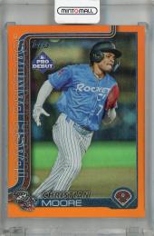 2025 Topps Pro Debut Christian Moore Orange Foil #PD-92【21/25】 Rocket City Trash Pandas
