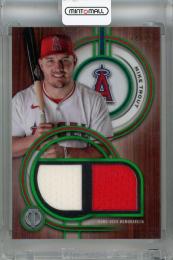 2025 Topps Tribute Mike Trout Single-Player Dual Relics Green #DR-MT 【74/99】 Los Angeles Angels