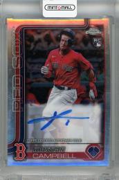 2025 Topps Chrome Kristian Campbell  Rookie Autographs #RA-KC RC Boston Red Sox