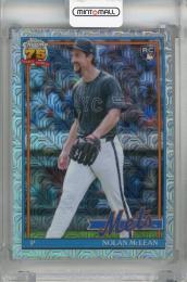 2026 Topps Series 1 Nolan McLean 1991 Topps Chrome Mojo (Silver Pack) #91C-48 RC New York Mets