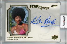 2020 Upper Deck James Bond Villains & Henchmen Gloria Hendry Star Signatures #SS-GH Auto