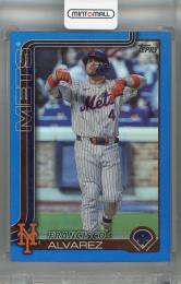 2025 Topps Series 1 Francisco Alvarez Blue Rainbow #171 【073/150】 New York Mets