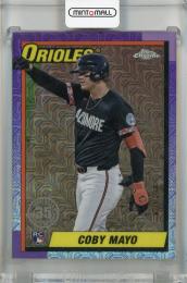2025 Topps Series 1 Coby Mayo 1990 Topps Baseball Chrome #T90C-21 RC Baltimore Orioles