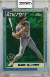 2025 Topps Series 1 Mark McGwire 1990 Topps Baseball Chrome Green #T90C-52【90/99】 Oakland Athletics