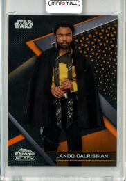 2022 Topps Chrome Black star wars   Lando Calrissian Orange Refractor #15 19/25