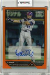 2003 Topps Chrome NPB イチロー Orange Refractor 直筆サインカード【11/25】 オリックスブルーウェーブ