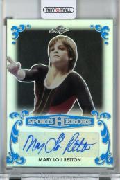 2017 Leaf Metal Sports Heroes Mary Lou Retton Autographs Prismatic Blue #BAMLR【3/7】