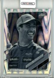 2021 TOPPS Chrome Formula 1  Daniel Ricciardo B&W RayWave #28