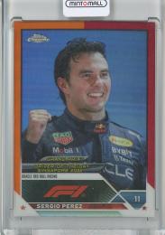 2023 Topps Chrome Formula 1 Racing  Sergio Perez Base/GRAND PRIX DRIVER OF THE DAY/Orange&Red/#182