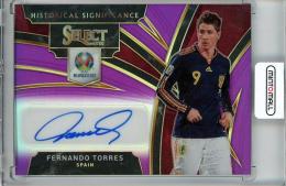 2020 Select UEFA Euro Soccer Fernando Torres Autographs/Historical Significance/Purple Prizm/#HS-FT【01/75】 Spain