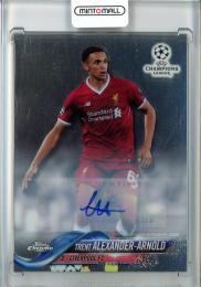 2017-18 Topps Chrome UEFA Champions League Soccer Trent Alexander-Arnold Base Autographs/#29 Liverpool FC