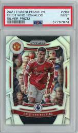 2021-22 Panini Prizm Premier League Cristiano Ronaldo Base/Silver Prizms/#283【PSA9】 Manchester United
