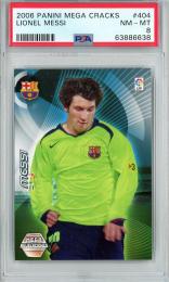 2006 Panini Mega Cracks  Lionel Messi Base #404 【PSA8】