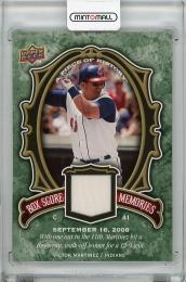 2009 UPPER DECK A Piece of History  Victor Martinez Game Used Memorabilia