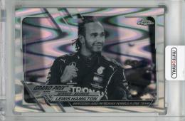 2021 Topps Chrome Formula 1 Lewis Hamilton Black and White RayWave #152