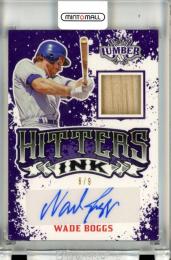 2024 Leaf Lumber Baseball Wade Boggs #HI-WB1 Hitters INK Autograph Relics Purple【6/9】