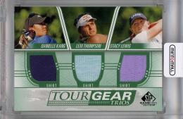 2021 Upper Deck SP Game Used  Danielle Kang / Lexi Thompson / Stacy Lewis Tour Gear Trios #TG3LTK