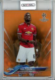 2017-18 Topps Chrome UEFA Champions League Soccer Paul Pogba Base/Orange Refractors/#59【16/25】 Manchester United