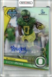 2023 Topps Bowman University Chrome Football  Bucky Irving #153 Chrome Prospect Autograph Refractor 087/499