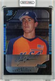 2005 Bowman Draft Picks & Prospects Detroit Tigers Justin Verlander Base